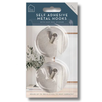 My House & Home Metal Selvklebende Kroker 2pk