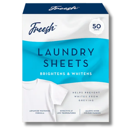 Freesh Laundry Sheets Brightens & Whitens 50pk