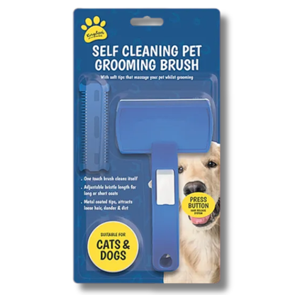 Kingdom Self Cleaning Grooming Brush