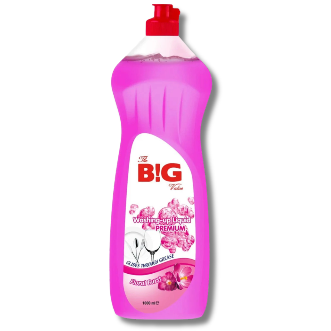 The Big Value Premium Washing Up Liquid Floral 1L