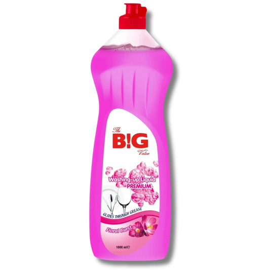 The Big Value Premium Washing Up Liquid Floral 1L