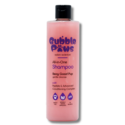 Bubble Paws All In One Shampoo Berry Good Pup 415ml
