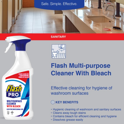 Flash Pro Multi Surface Cleaner w/Bleach 800ml