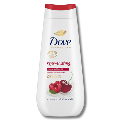Dove Advanced Care Rejuvenating Cherry & Chia Milk Body Wash 225ml
