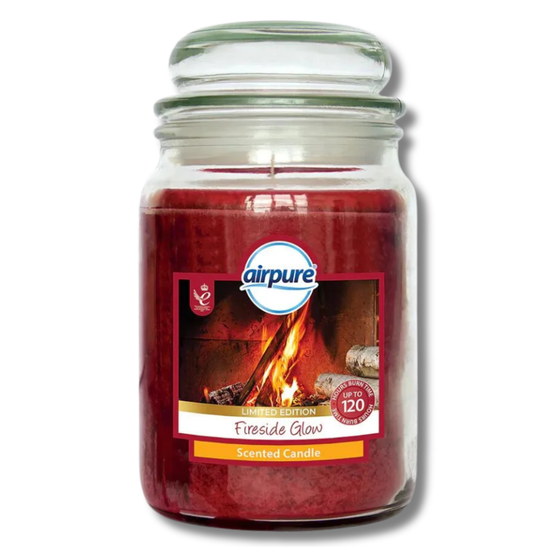 Airpure Jar Candle Fireside Glow 510g