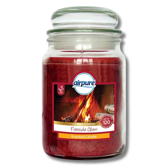 Airpure Jar Candle Fireside Glow 510g