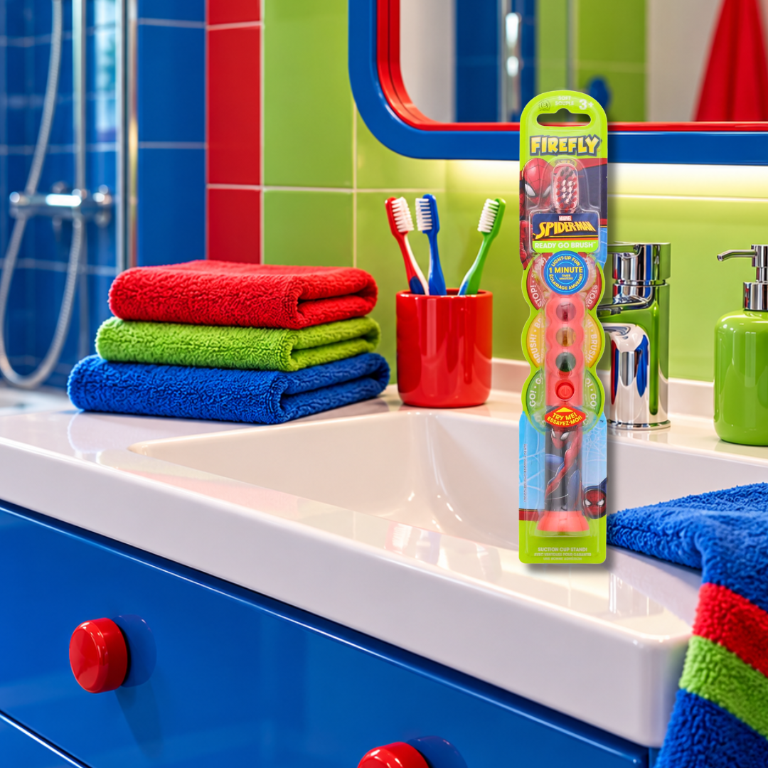 Spiderman -Ready Go Brush- Flashing Toothbrush