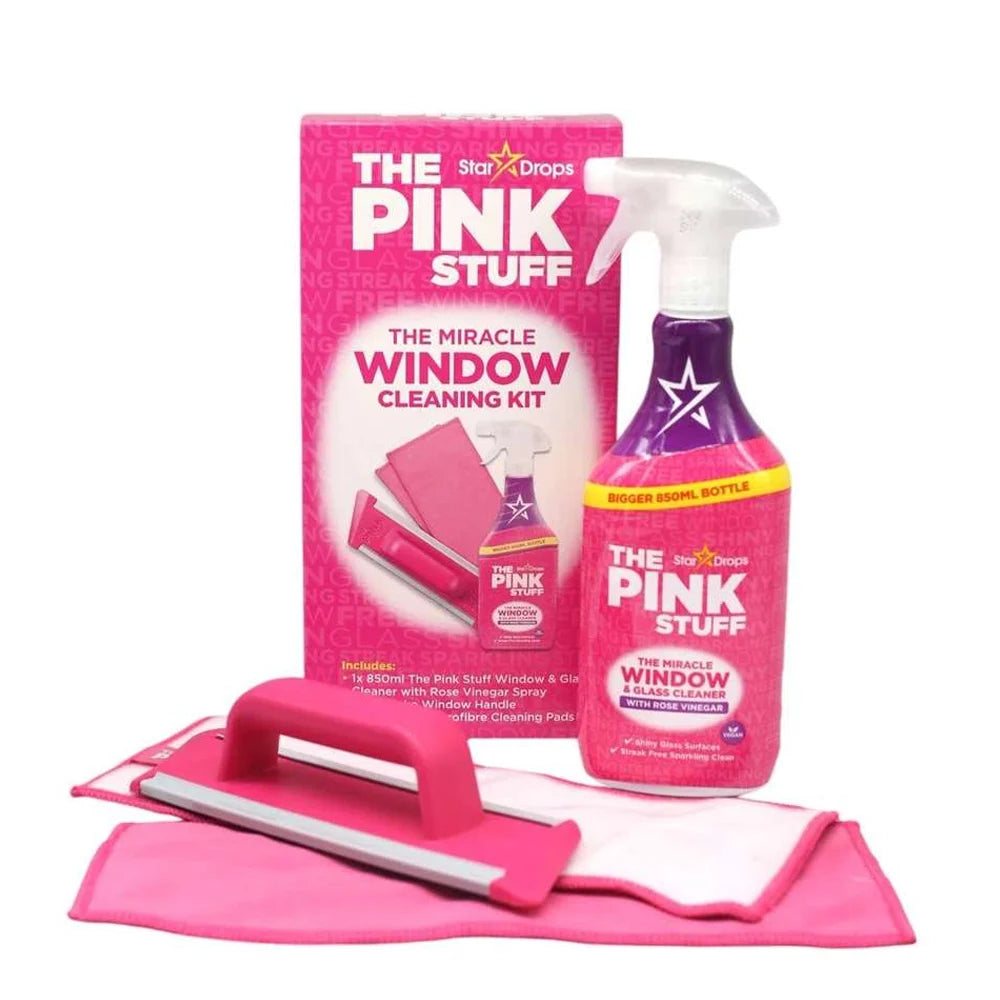 The Pink Stuff The Miracle Window & Glass Cleaning Kit 850ml