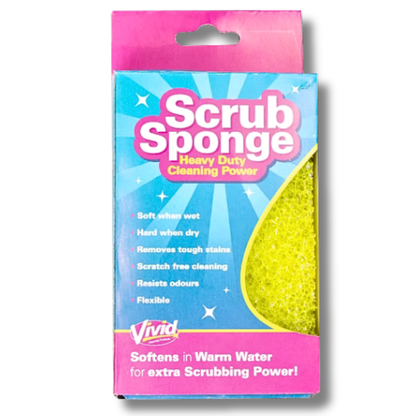 Vivid Scrub Sponge Heavy Duty Cleaning Power
