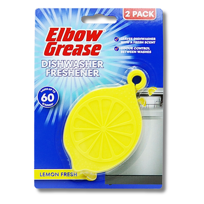 Elbow Grease Dishwasher Freshener Lemon 2pk