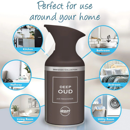 Airpure Designer Collection Air Freshener Deep Oud 250ml