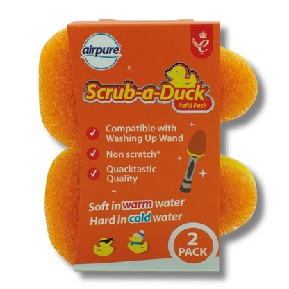 Airpure Scrub-a-Duck Washing Up Wand Refill 2pk