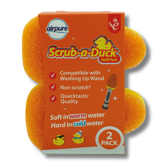 Airpure Scrub-a-Duck Washing Up Wand Refill 2pk