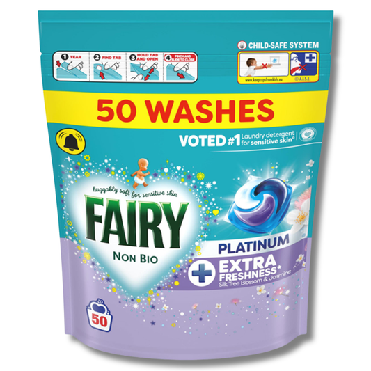 Fairy Platinum Non Bio Pods Silk Tree Blossom & Jasmine 50w