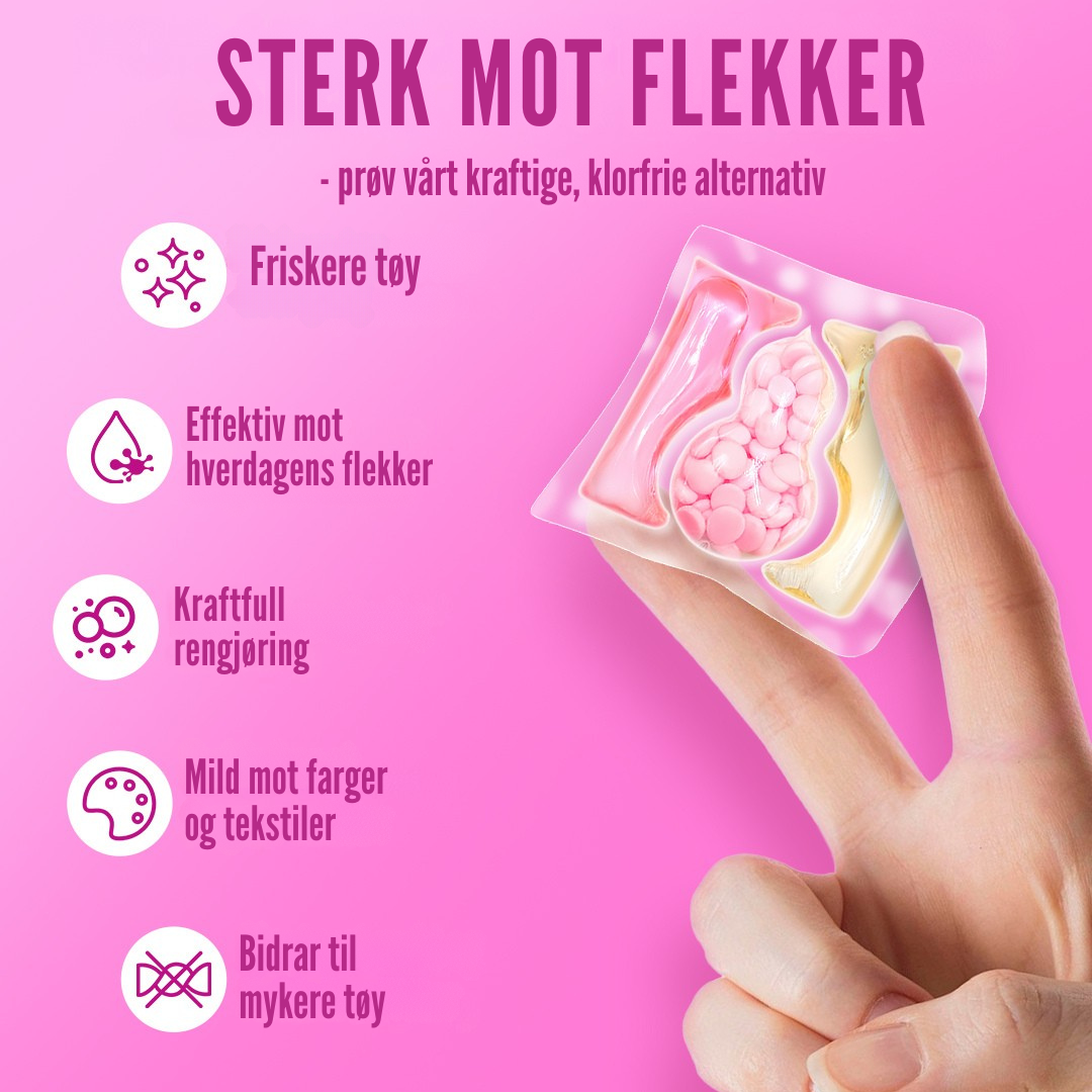 Flekkfritt 3 i 1 Vaskemiddel Pods Bloom Duo 40 stk