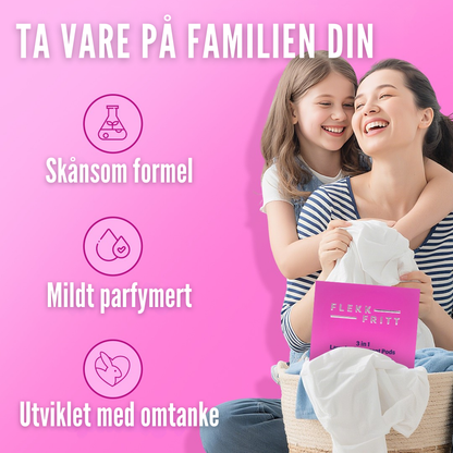 Flekkfritt 3 i 1 Vaskemiddel Pods Bloom Duo 40 stk