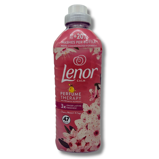 Lenor 47 wash 987ml Fabric Softener Cherry Blossom & Sage Ultra Consentrated