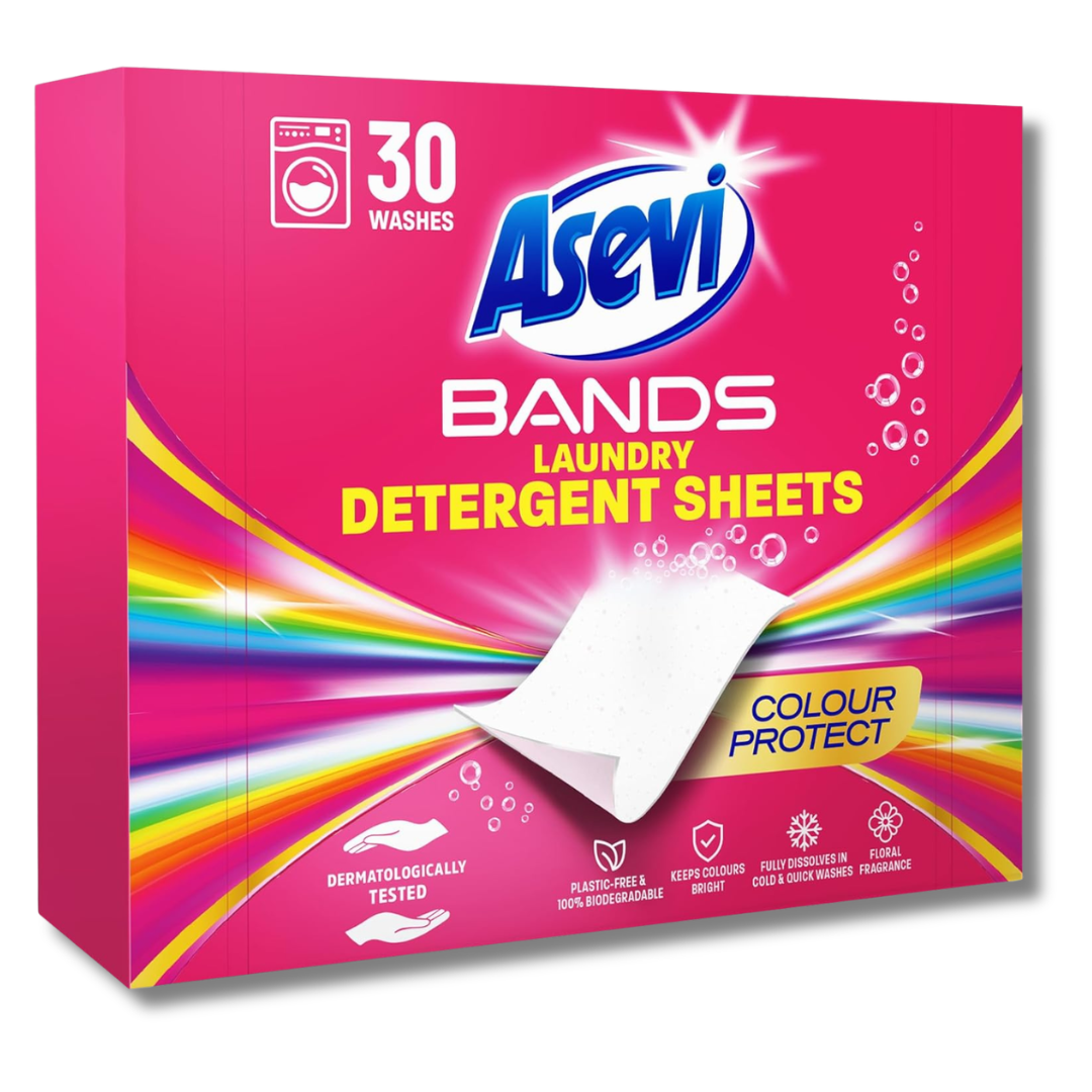 Asevi Bands Colour Protect Laundry Detergent Sheets 30pk
