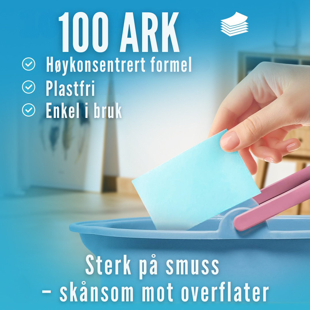 Flekkfritt Gulvvaskeark Peony Fresh 50 ark 100vask