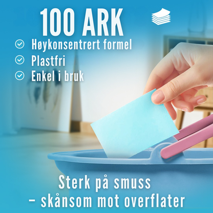 Flekkfritt Gulvvaskeark Peony Fresh 50 ark 100vask