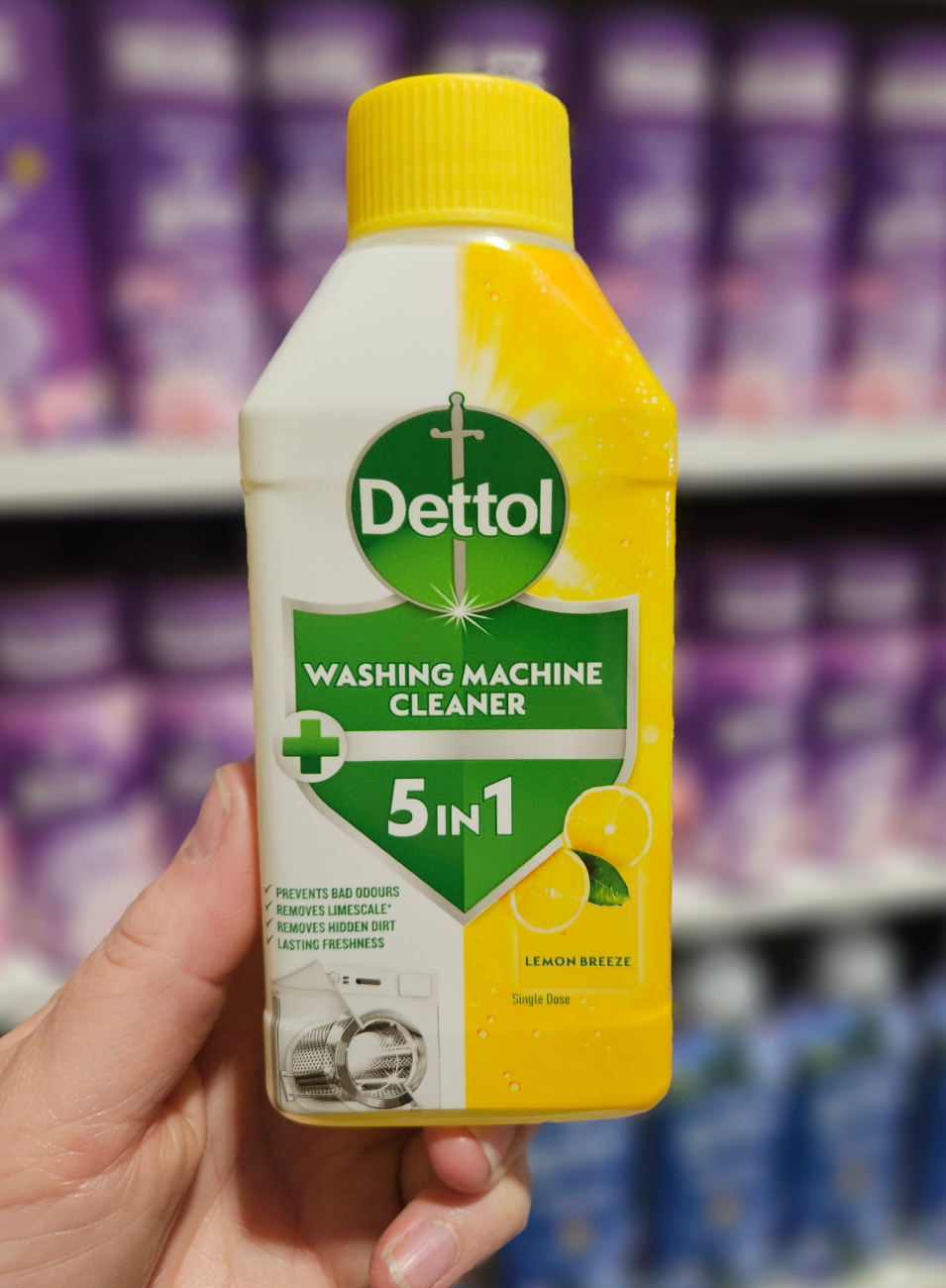 Dettol 5in1 Washing Machine Cleaner Lemon Breeze 250ml
