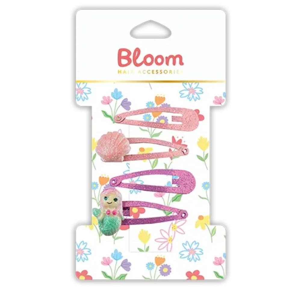 Bloom Hair Accessories Hårspenner med Søte Motiver 4pk Div.Typer