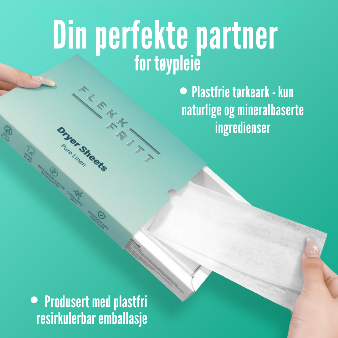 Flekkfritt Tørketrommelark Pure Linen 40 stk