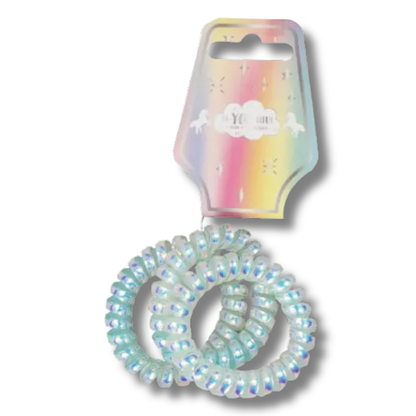 BE-YOU-TIFUL Rainbow Spiralhårstrikker til Barn 3pk Div.Typer
