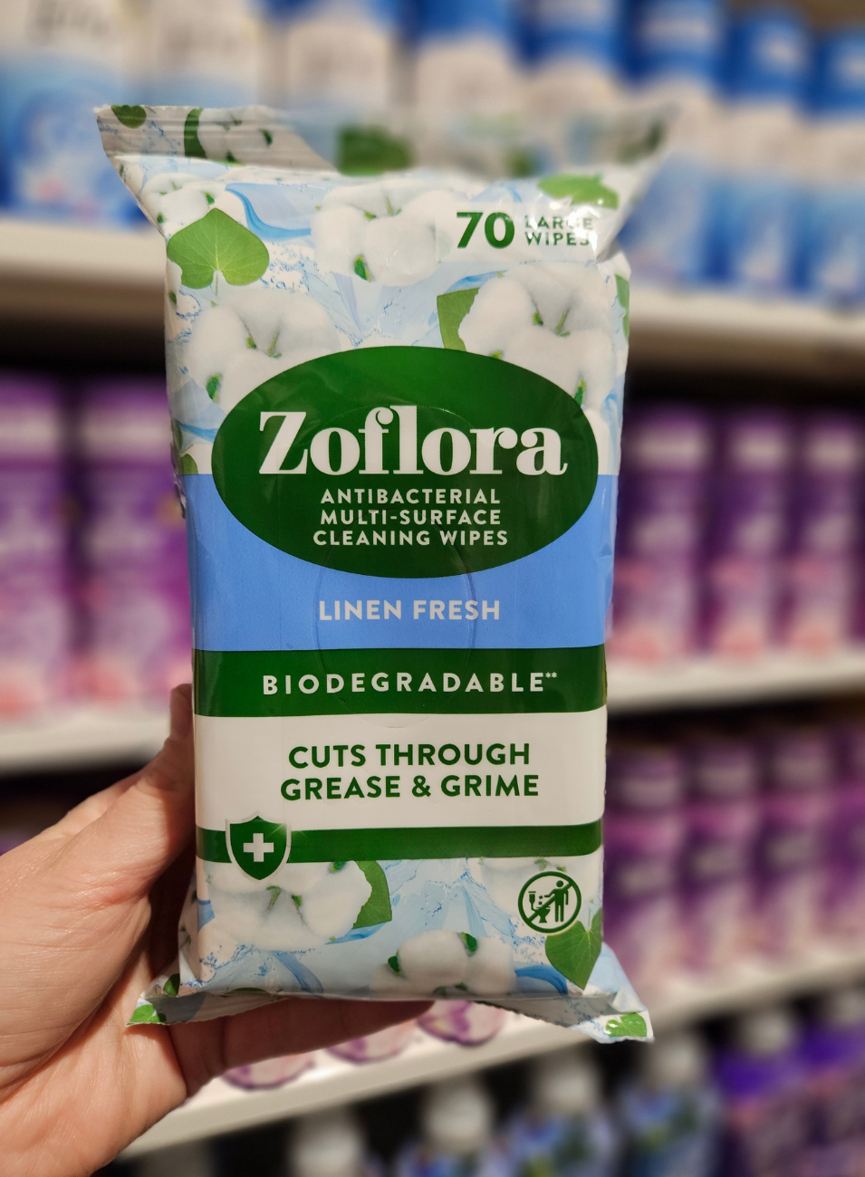 Zoflora Multi Surface Cleaning Wipes Linen Fresh 70pk
