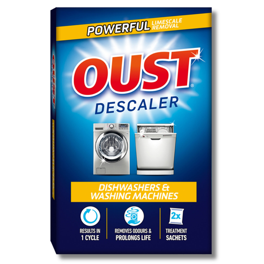 Oust Dishwasher& Washing Machines Descaler 2pk