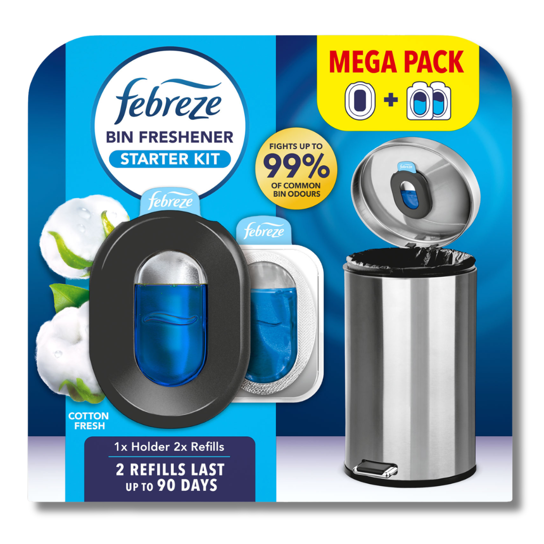 Febreze Bin Freshener Starter Kit Cotton Fresh