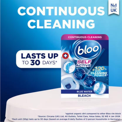 Bloo Colour Selv Active Toilet Rim Block Bleach 3x50g