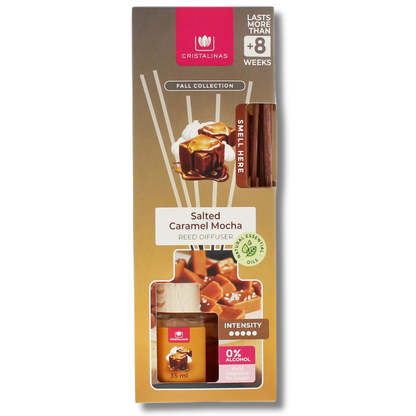 Cristalinas Salted Caramel Mocha Reed Diffuser 35ml