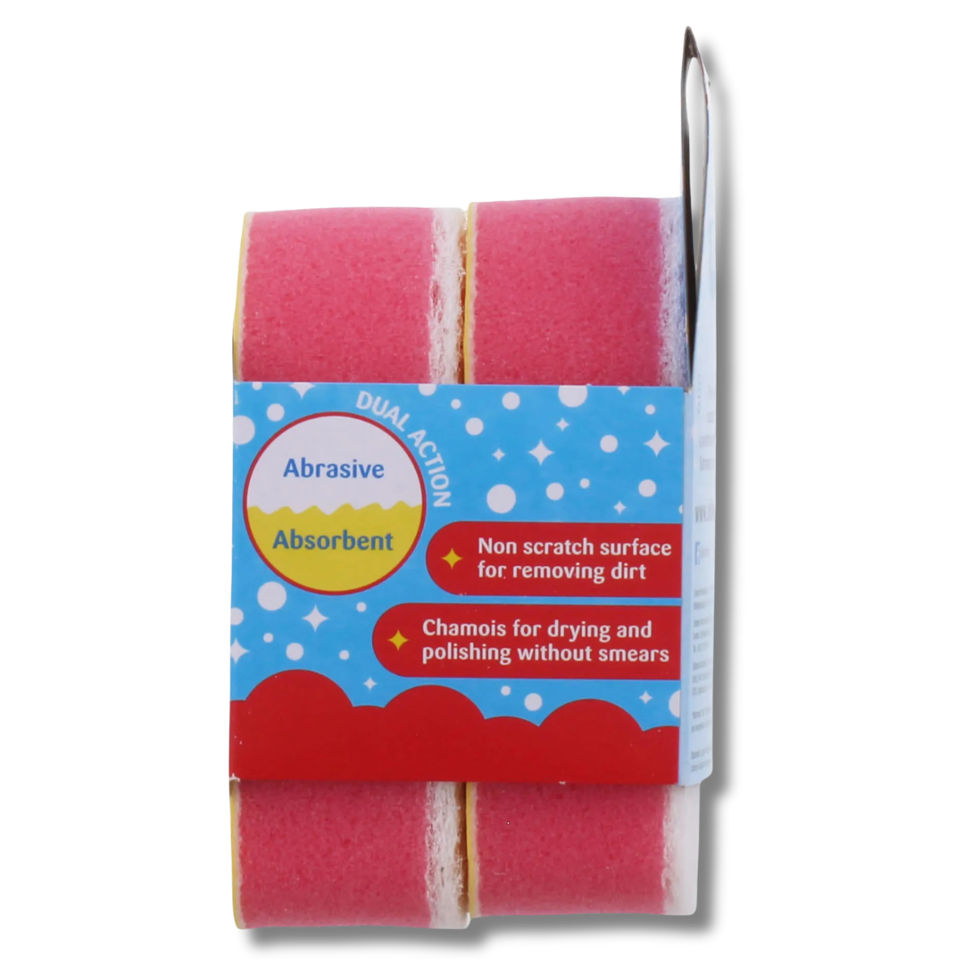 Dishmatic 2in1 Bathmatic Duo Clean Sponge 2pk