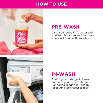 The Pink Stuff Oxy Laundry Powder Colour 1kg