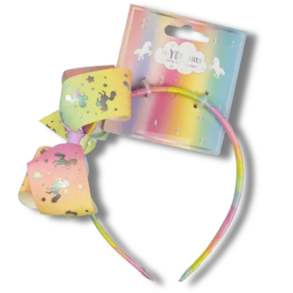 BE-YOU-TIFUL Rainbow Hårbøyle med Sløyfe til Barn