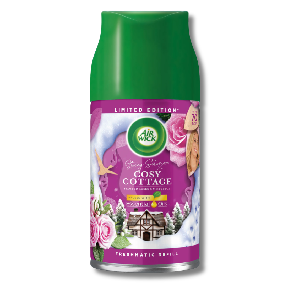 Airwick Freshmatic Refill Cosy Cottage Frorsted Roses & Mistletoe 250ml