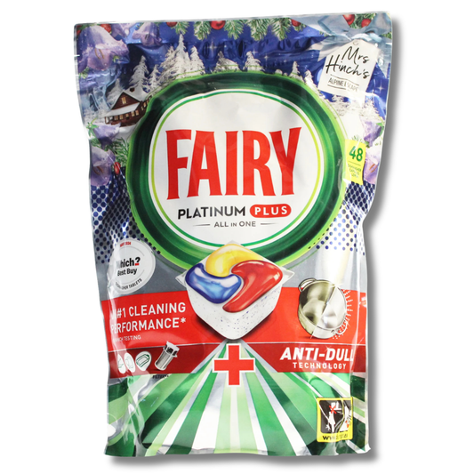 Fairy Platinum Plus All in One Dishwasher Capsules Mrs. Hinch's Alpine Escape 48w