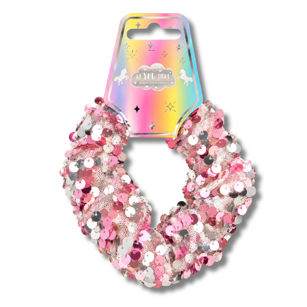 BE-YOU-TIFUL Rainbow Hårstrikk med Paljetter Div.Typer