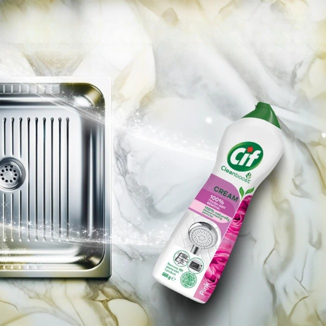 Cif Cleanboost Pink Cream Cleaner 660ml