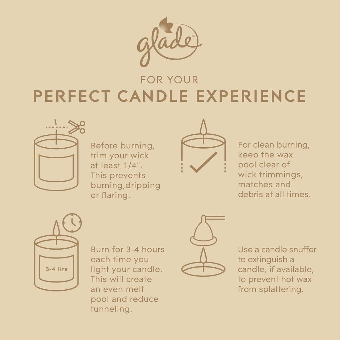 Glade Fragranced Candle Relaxing Zen 108g