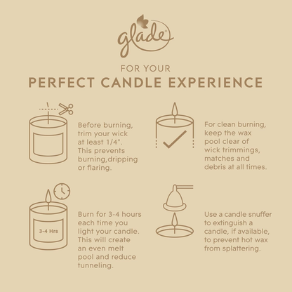 Glade Fragranced Candle Relaxing Zen 108g