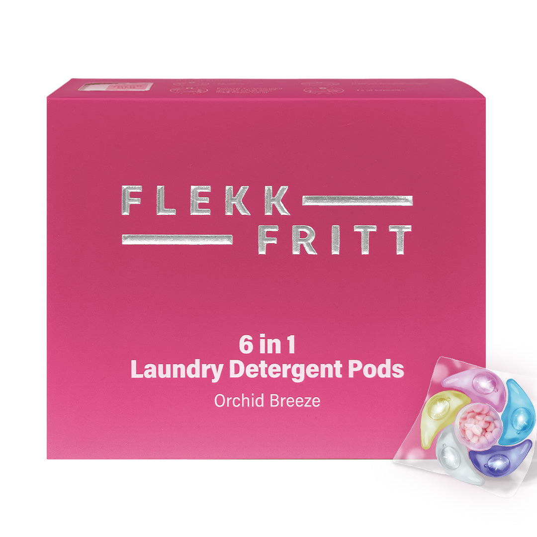 Flekkfritt 6 i 1 Vaskemiddel Pods Orchid Breeze 40 stk