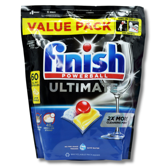 Finish Powerball Ultimate Dishwasher Capsules 60pk