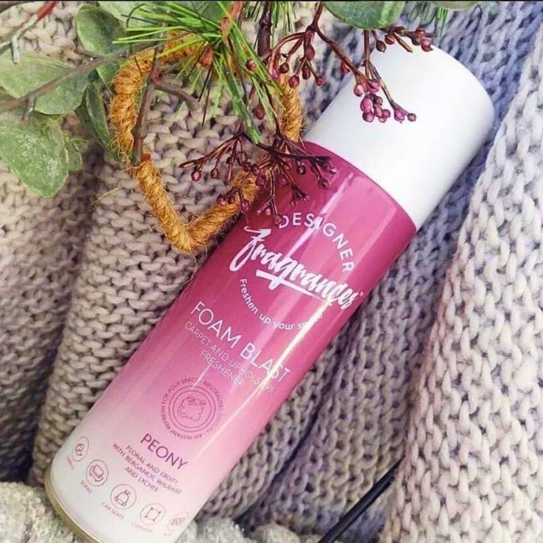 Designer Fragrances Foam Blast Carpet & Upholstery Freshener Peony 300ml
