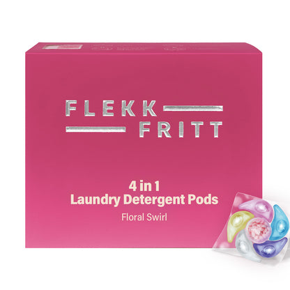 Flekkfritt 4 i 1 Vaskemiddel Pods Floral Swirl 40 stk