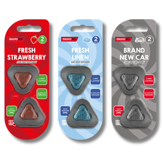 Autorev Aluminium Odour Control Bilduft 3ml 2pk Div.Typer