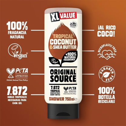 Original Source Creamy Tropical Coconut Shower Gel 750ml