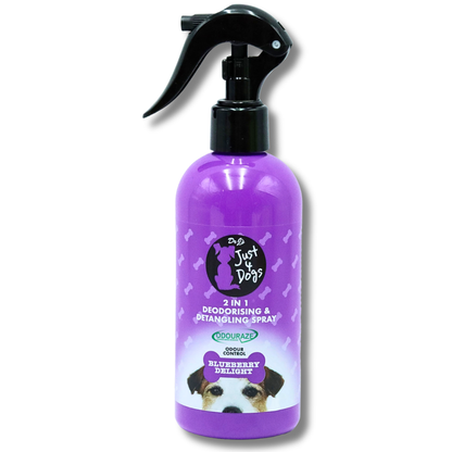 Just 4 Dogs 2in1 Deodorising & Detangling Spray 300ml