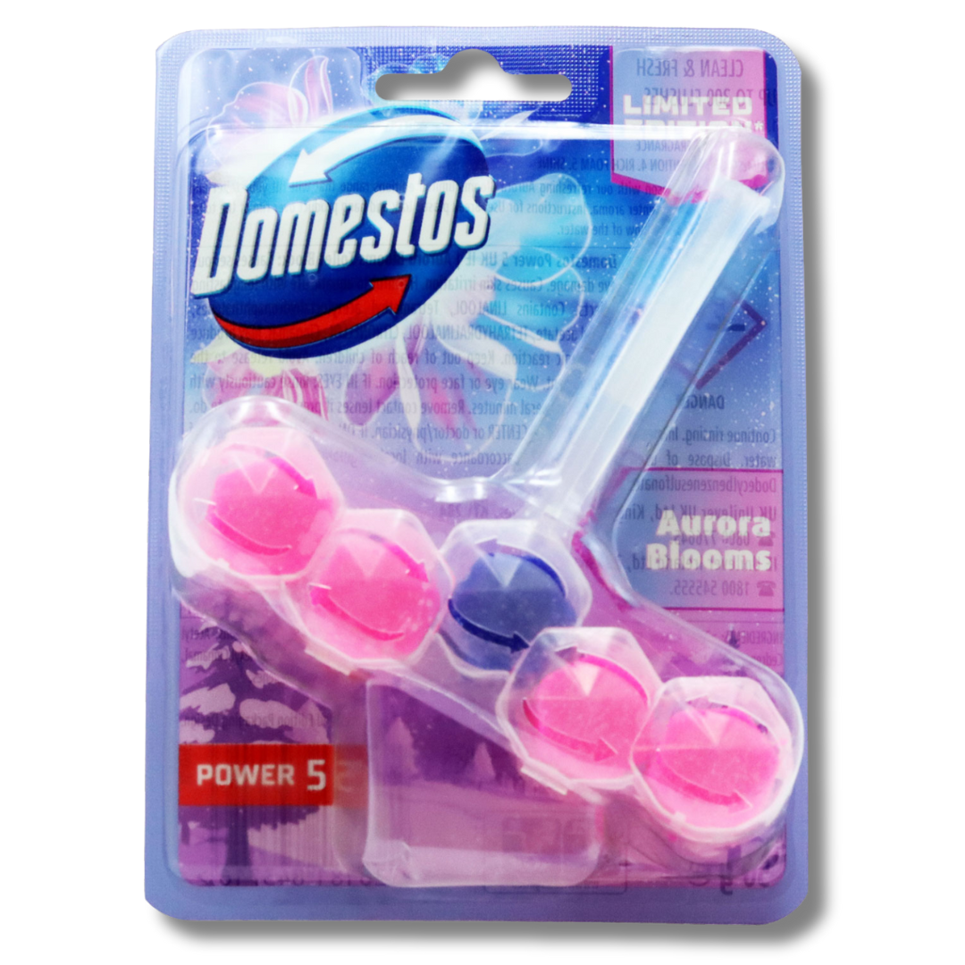 Domestos Power 5 Toilet Rim Block Aurora Blooms Limited Edition 50g